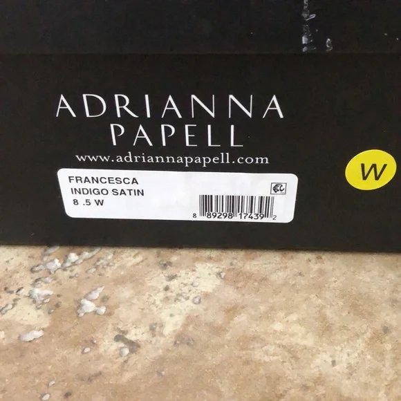 Adrianna Papell Francesca Bow Slim Heels Indigo Satin 8.5 W (HOLD) - Picture 12 of 15